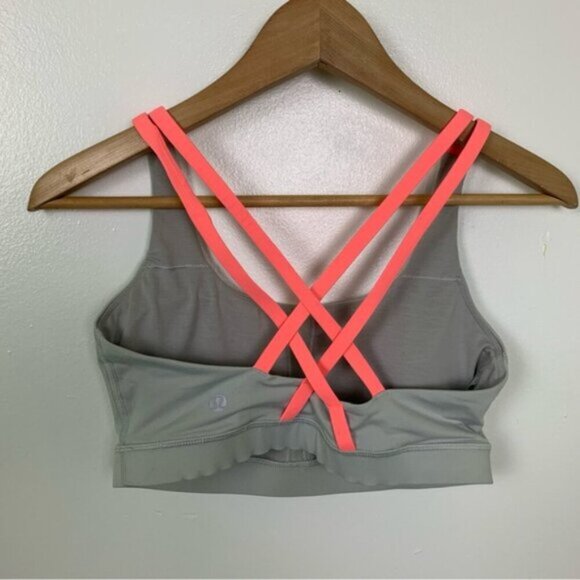 lululemon athletica Women's Gray and Pink Sports Bra - Picture 4 of 10